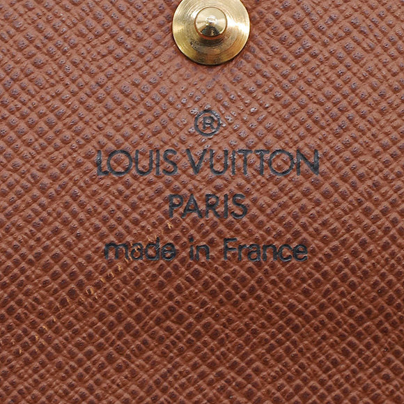 Louis Vuitton Porte Tresor Etuy Papier Folding Wallet Monogram Brown